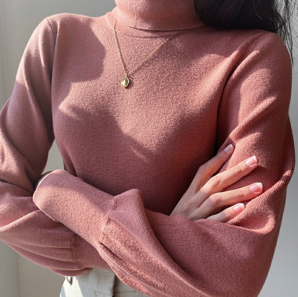 Aritzia Wilfred Rebecca Sweater in Dusty Coral
